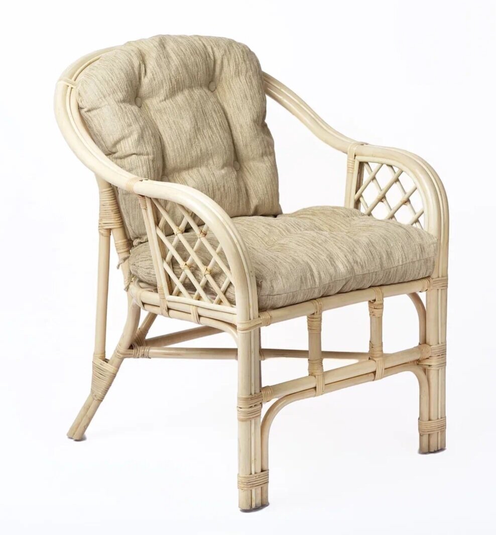 Кресло из натурального ротанга Маркос, цвет натуральный - фотография № 1