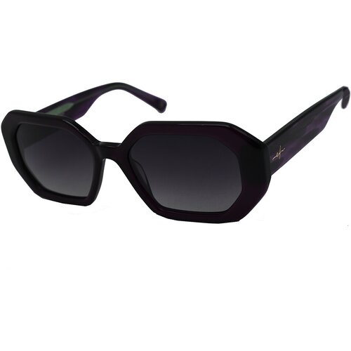 фото Солнцезащитные очки elfspirit, шестиугольные, оправа: пластик, поляризационные, для женщин, фиолетовый