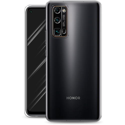 Силиконовый чехол на Honor 30 Pro Plus / Хонор 30 Про Плюс, прозрачный силиконовый чехол на honor 30 pro plus хонор 30 про плюс доберман