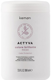 Kemon Actyva Colore Brillante Крем-маска для защиты цвета и блеска окрашенных волос 1000 мл