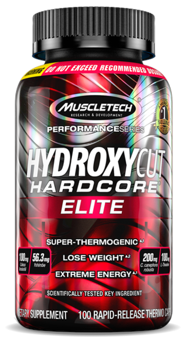 MuscleTech термогеник Hydroxycut Hardcore Elite (100 шт.)