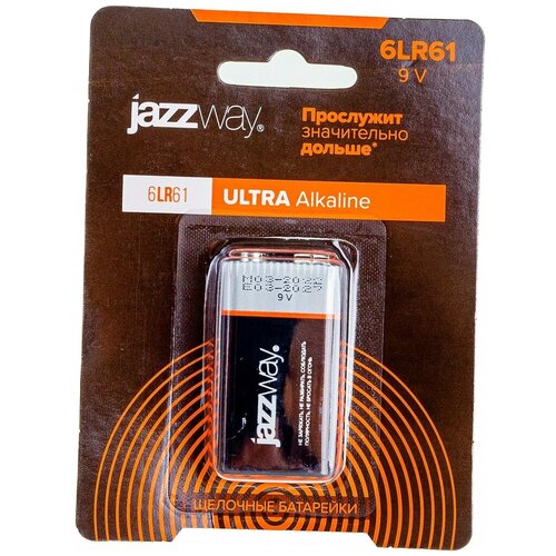 Алкалиновая батарейка Jazzway 6LR61 Ultra PLUS батарейка алкалиновая energy ultra 6lr61 1b 105739