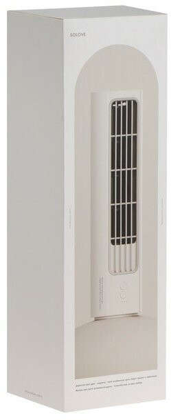 Вентилятор Xiaomi SOLOVE Tower Fan 3000mAh 3 Speed, портативный, 10 Вт, 3 режима, бежевый 9747969