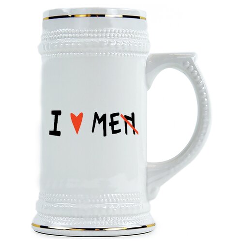 фото Пивная кружка i love men , me drabs