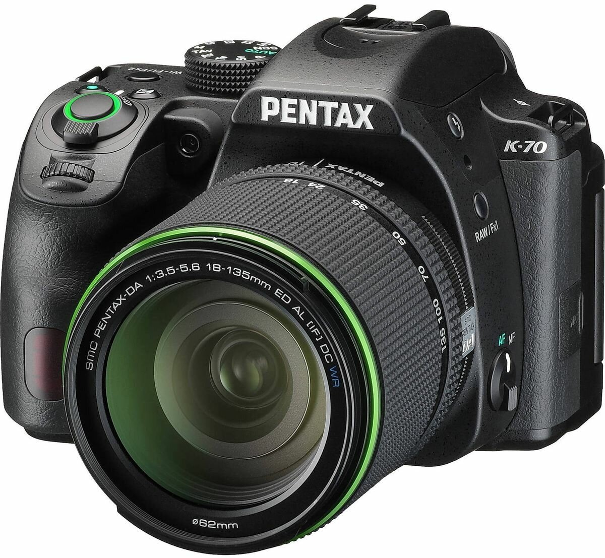 Зеркальный фотоаппарат PENTAX K-70 + объектив DA 18-135WR черный