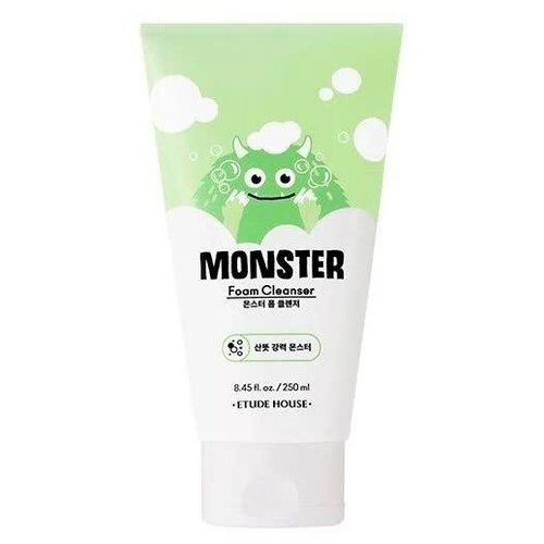 фото Etude House освежающая пенка для умывания Monster Foam Cleanser, 250 мл