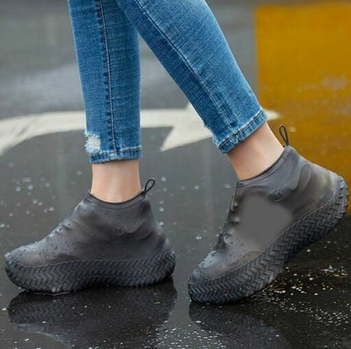 Многоразовые бахилы для обуви от дождя молния спереди M