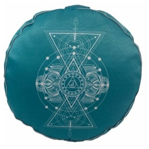Подушка для медитации Чакра Вишутха голубая оракул чакра медитации