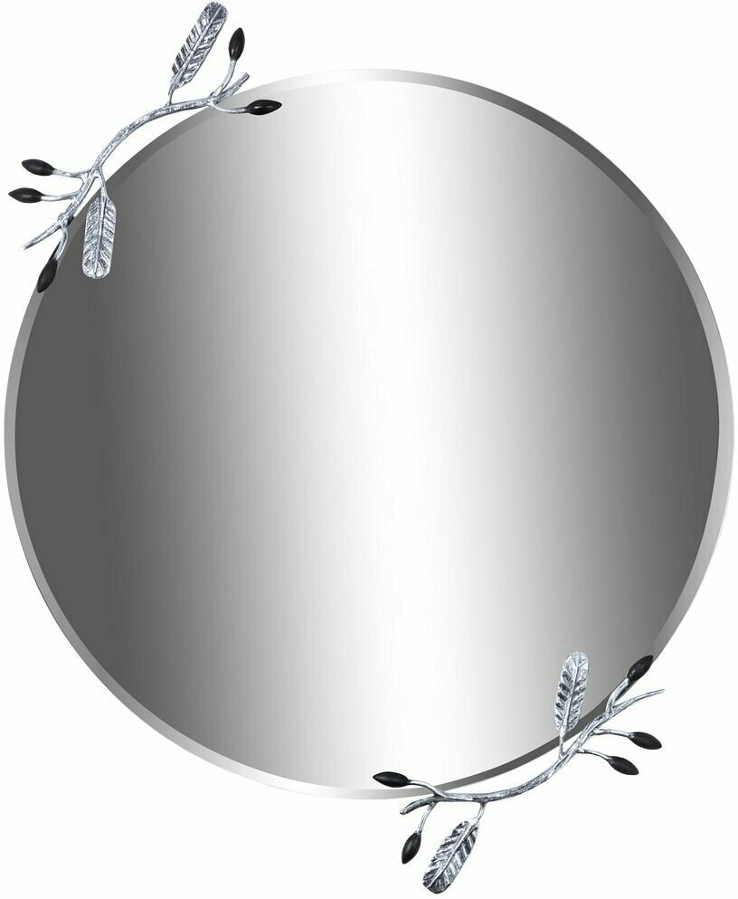 Настенное зеркало Oliva Branch декоративный элемент в серебре ручная работа