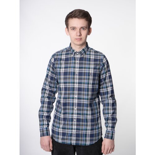 фото Tommy hilfiger рубашка синяя в клетку (s)