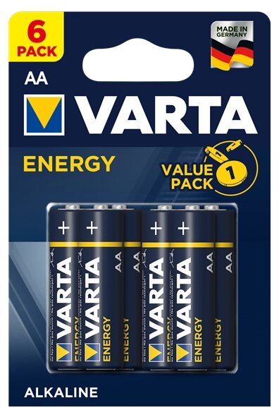 Батарейка VARTA ENERGY 4106 LR6 BL6 (блистер 6шт)