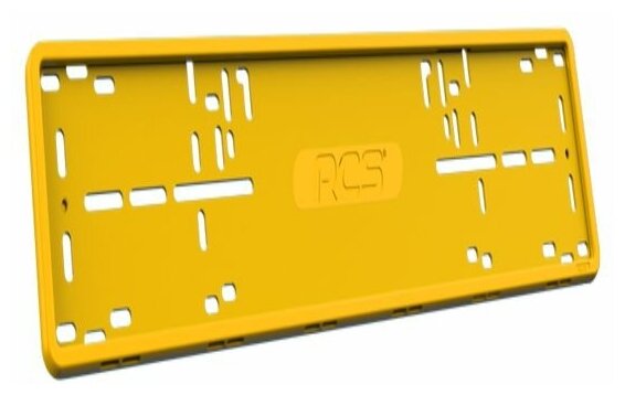 Рамка номера RCS силиконовая желтая