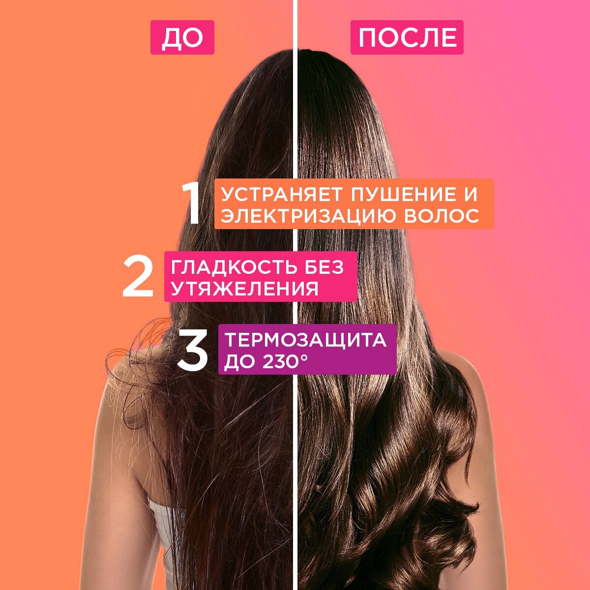 Сыворотка для волос Loreal Paris Elseve Гладкость Мечты несмываемый уход 100мл - фото №4