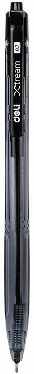 Ручка шариковая Deli X-tream авт. 0.7мм резин. манжета прозрачный/черный черные чернила 12 шт./кор. - фото №19