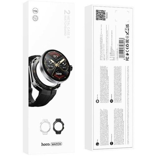 Умные смарт часы Hoco Y14 чёрные умные часы мужские женские детские часы с пульсометром фитнес браслет наручный 450000₽