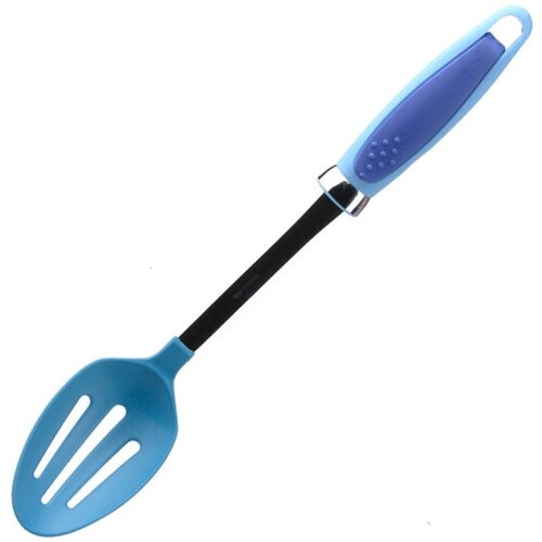 Ложка с прорезями «LaSella», цвет: голубой, длина 36 см