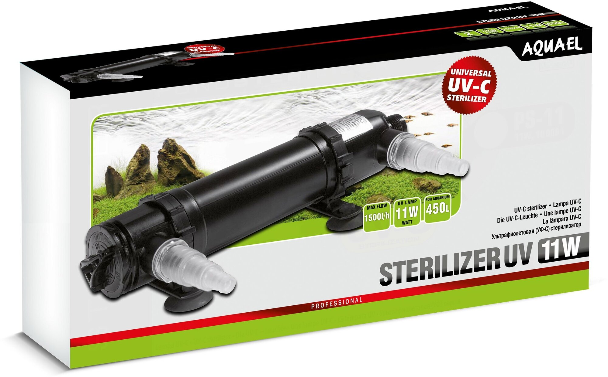 Aquael Стерилизатор UV AS-11 (11W) для аквариумов до 450л - фото №10