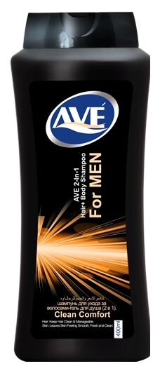 AVE Шампунь-гель для тела AVE for Men Clean comfort, 400 мл