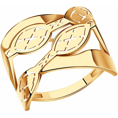 фото Кольцо diamant online, золото, 585 проба, размер 19