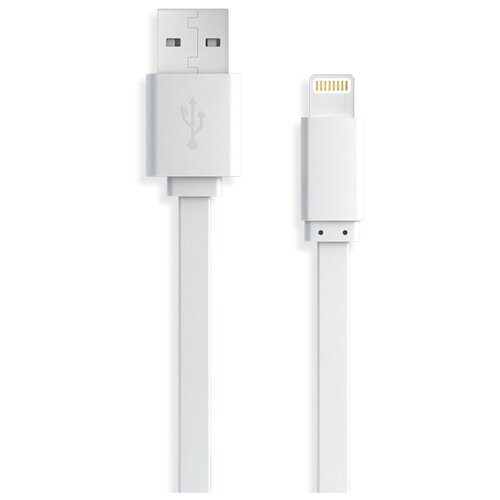 Кабель соединительный Apple Lightning - USB плоский CBL107WT белый