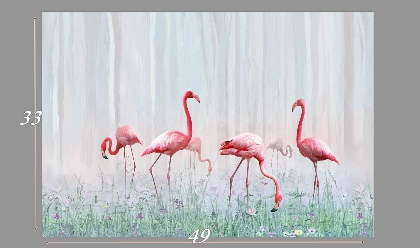 Фламинго Плакат (33*49)