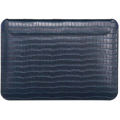 Чехол WiWU Skin Croco Geniunie Leather Sleeve для MacBook 12 Blue