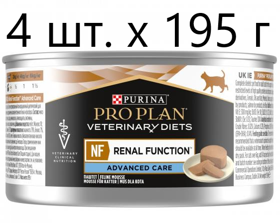     Purina Pro Plan Veterinary Diets NF St/Ox RENAL FUNCTION Advanced Care,     , 4 .195