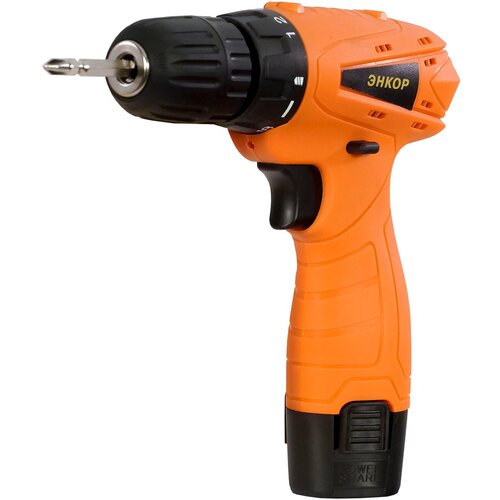 Дрель-шуруповерт аккум 108V Li115 энкор ДША-12Л обойма коробка 269000₽
