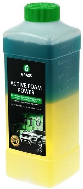 Шампунь для бесконтактной мойки Grass Active Foam Power, 1 л (1:60 1:125)