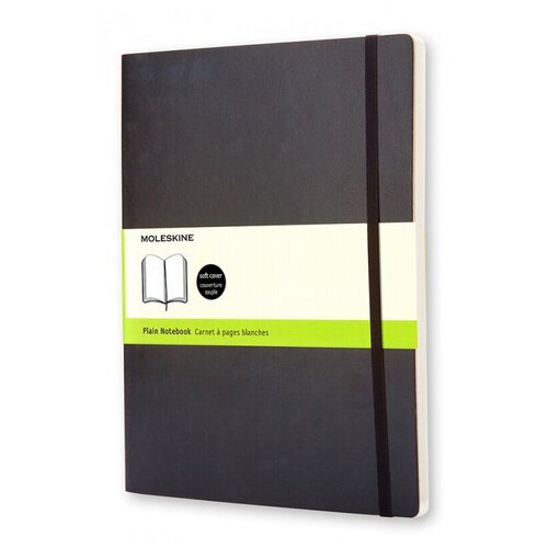 Блокнот Moleskine CLASSIC SOFT QP623 XLarge 190х250мм 192стр. нелинованный мягкая обложка черный