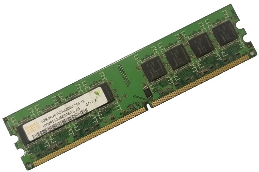 ОЗУ Dimm 1Gb PC2-5300(667)DDR2 Hynix HYMP512U64EP8-Y5