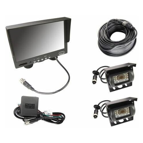 Парковочный комплекс для грузового транспорта и автобусов Монитор 2 камеры в комплекте AHD 720p 27900₽