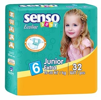 Подгузники для детей SENSO BABY Ecoline D 6, 32