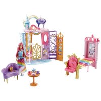 218004 Mattel Dreamtopia Игровой набор Barbie Переносной радужный дворец FRB15