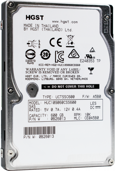 Жесткий диск HGST HUC109060CSS600 600GB SAS 2,5" HDD