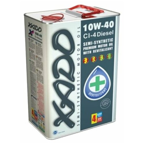 Полусинтетическое моторное масло XADO Atomic Oil 10W-40 CI-4 Diesel, 4 л