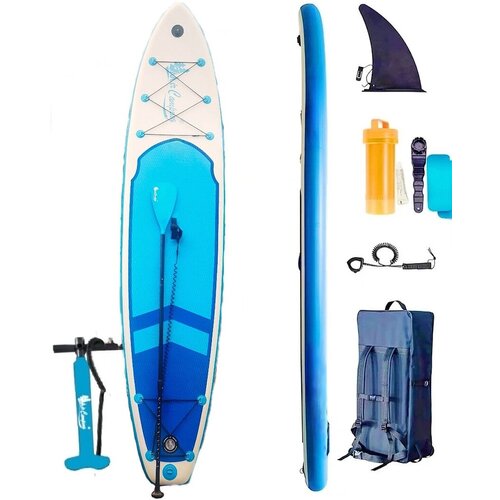 Сап доска для плавания и серфинга с насосом и рюкзаком MirCamping Inflatable SUP 366*83*15 CRT-139 Blue