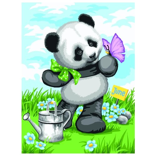 фото Набор для рисования по номерам "летнее настроение", 30х40 см русская живопись