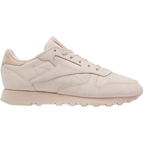 Кроссовки Reebok Classic Leather, натуральная кожа, размер 8,5 US, бежевый