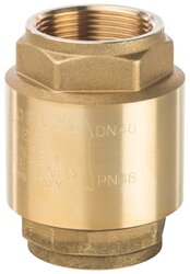Обратный клапан пружинный STOUT SVC-0001-000040 муфтовый (ВР/ВР), латунь