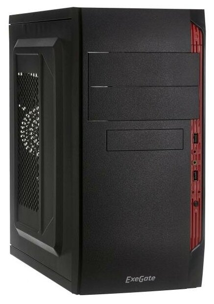 Корпус microATX Exegate QA-410 Без БП чёрный (EX272737RUS)