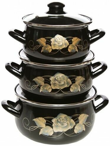 фото Interos Черное золото Набор 3-х предметный 3040А .