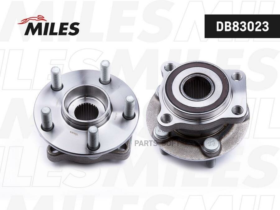 MILES DB83023 Ступица колеса передняя с подшипником SUBARU FORESTER III/IMPREZA III/LEGACY IV 03- (SKF VKBA6885) DB83023