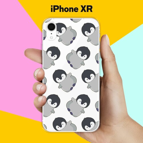 Силиконовый чехол на Apple iPhone XR Пингвины / для Эпл Айфон Икс Р