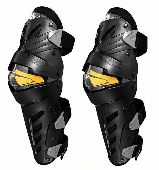 Наколенники шарнирные Scoyco K17 защита коленей для мотоциклиста на мотоцикл скутер мопед квадроцикл, черные