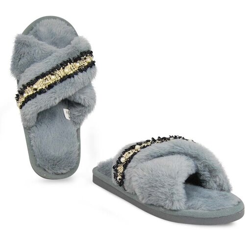 фото Тапочки teddy, размер 37, серый
