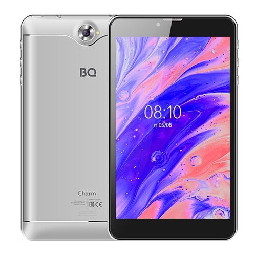 7 Планшет BQ 7000G Charm (2019), Wi-Fi + Cellular, Android 8.1, серебристый 7 планшет bq 7000g charm t 2019 1 16 гб wi fi cellular android 10 черный