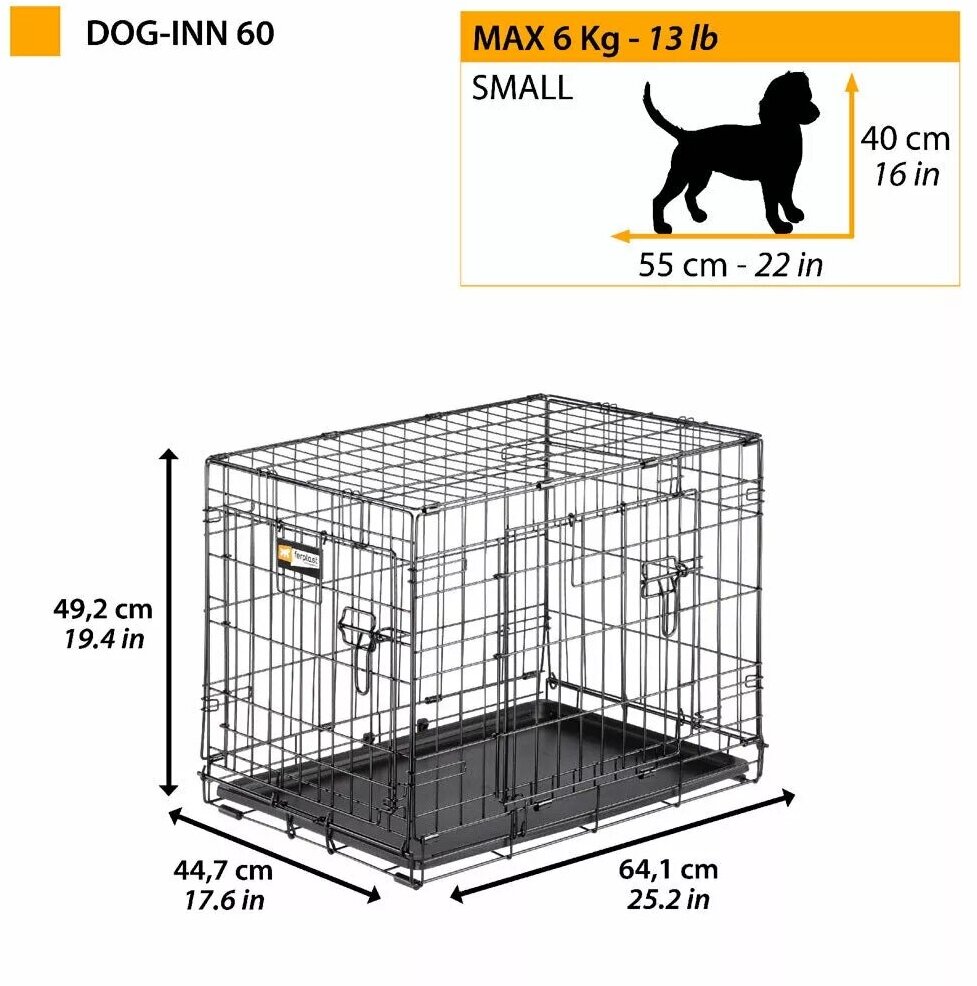 DOG-INN 60 (64,1 x 44,7 x h 49,2 см) FERPLAST - фото №7