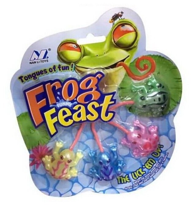 Игрушка-лизун Junfa Лягушки, "Frog Feast", 18,5х21х1,5 см (13016B-4)