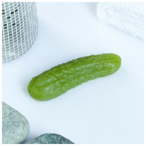 Фигурное мыло Огурчик фигурное мыло сувенирное мыльные штучки огурчик 19 г цвет зеленый 3 шт
